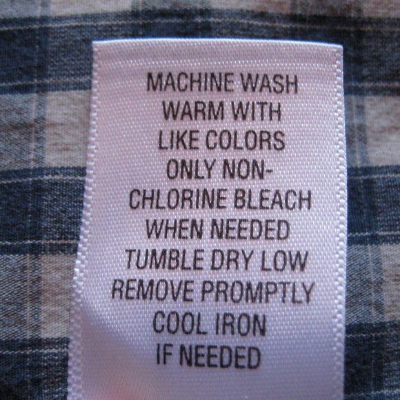 Sonoma Life + Style Blue and Tan Long Sleeve Shirt - Picture 11 of 11